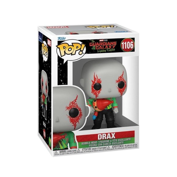 New Funko Pop! Marvel: Guardians of the Galaxy Holiday Special - Drax - Picture 1 of 2